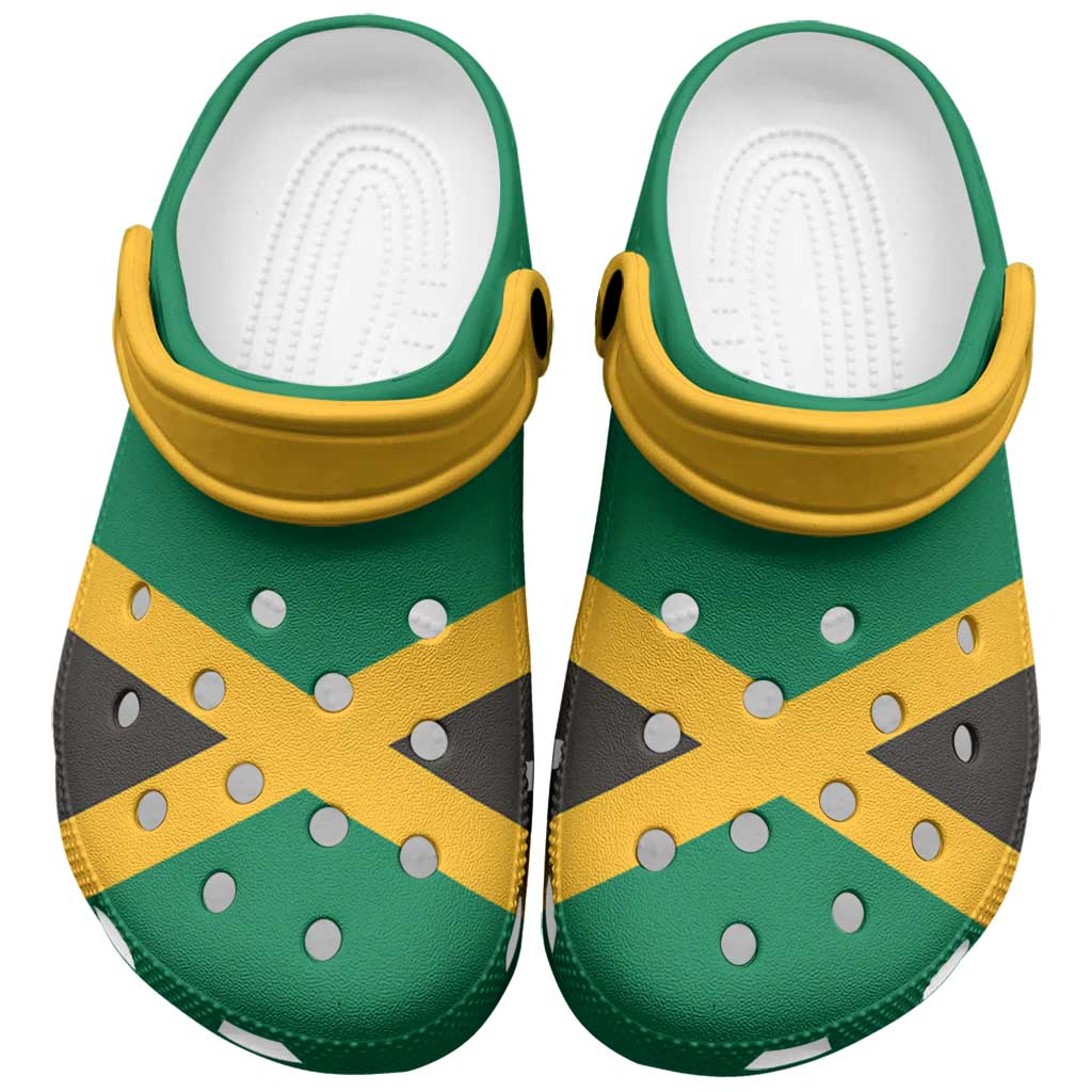 Merchidea Jamaica Flag Crocs Crocband Clogs Shoes Comfortable For Men Women and Kids