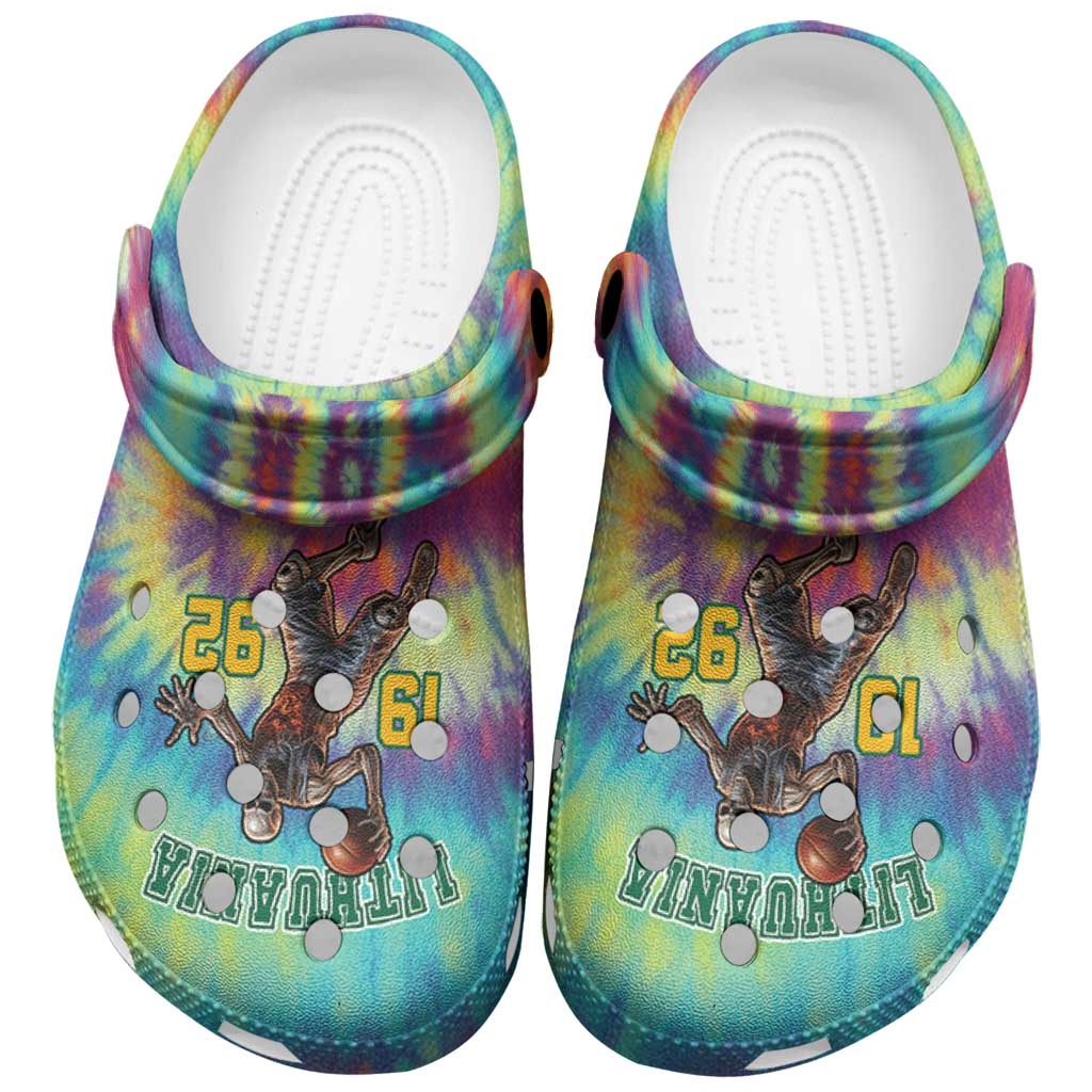Merchidea Lithuania Basketball Skeleton 1992 Crocs Crocband Clogs Shoes Comfortable For Men Women and Kids