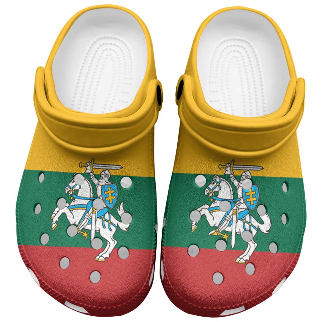Merchidea Lithuania Flag Crocs Crocband Clogs Shoes Comfortable For Men Women and Kids