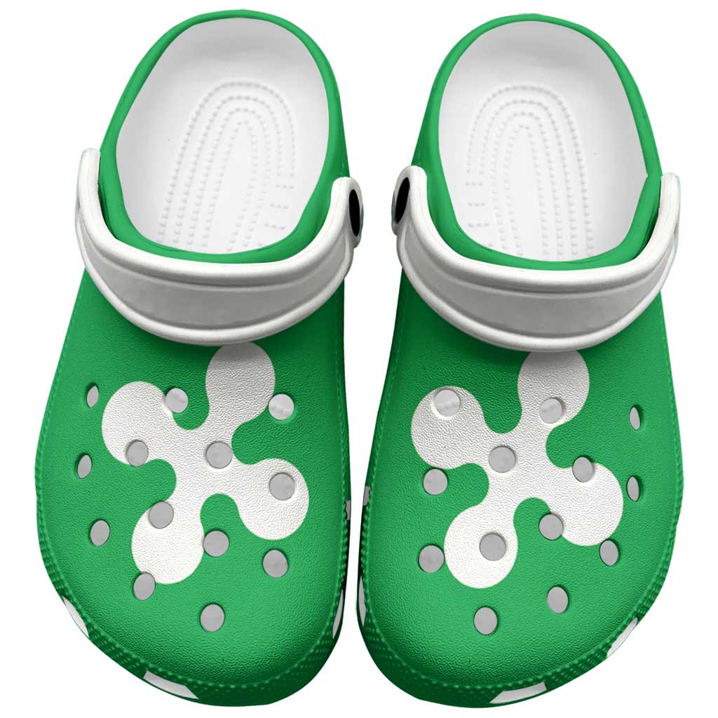 Merchidea Lombardy Italy Flag Crocs Crocband Clogs Shoes Comfortable For Men Women and Kids