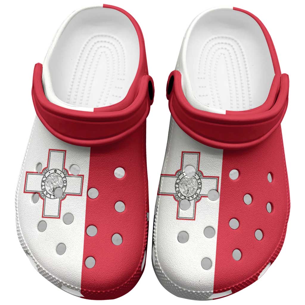 Merchidea Malta Flag Crocs Crocband Clogs Shoes Comfortable For Men Women and Kids