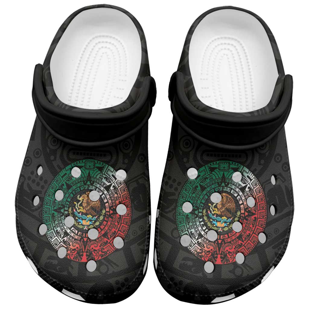 Merchidea Mexican Aztec Sun Flag Crocs Crocband Clogs Shoes Comfortable For Men Women and Kids