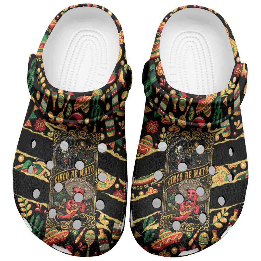 Merchidea Mexico Cinco de Mayo Crocs Crocband Clogs Shoes Comfortable For Men Women and Kids