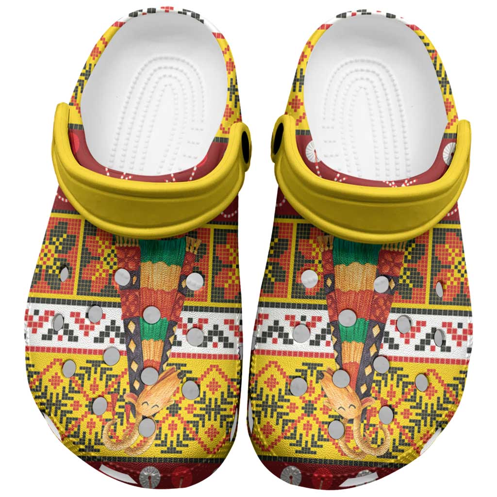 Merchidea Moldova Christmas Crocs Crocband Clogs Shoes Comfortable For Men Women and Kids