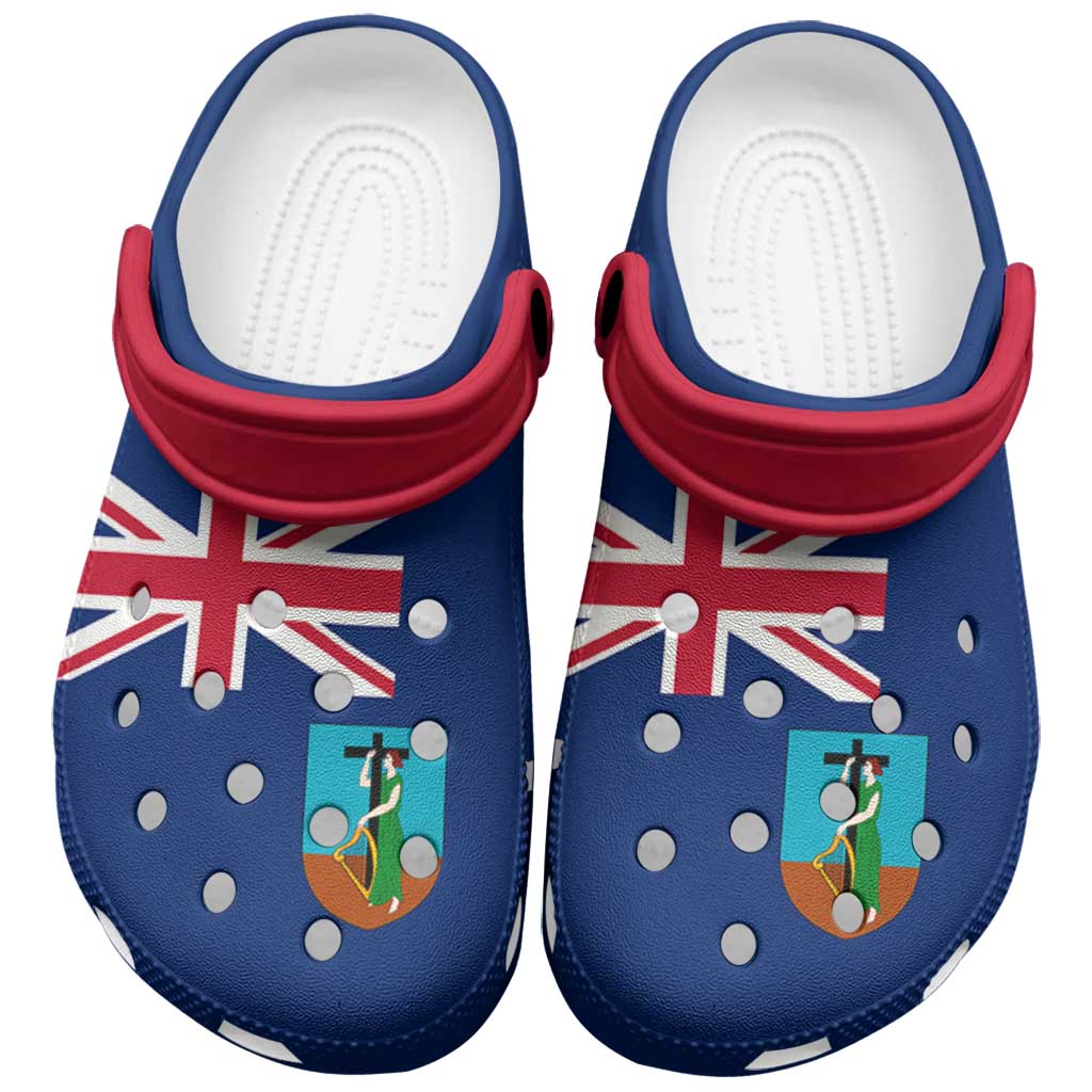 Merchidea Montserrat Flag Crocs Crocband Clogs Shoes Comfortable For Men Women and Kids