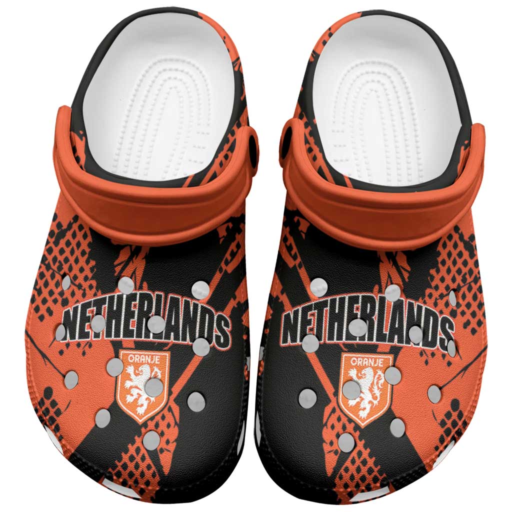 Merchidea Nederlands 2026 World Football Crocs Crocband Clogs Shoes Comfortable For Men Women and Kids