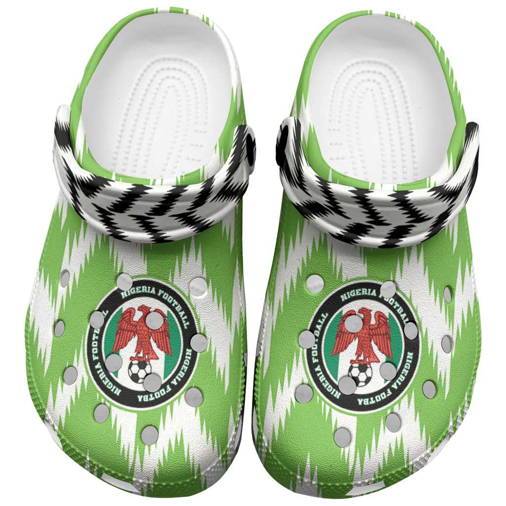 Merchidea Nigeria Football Crocs Crocband Clogs Shoes Comfortable For Men Women and Kids