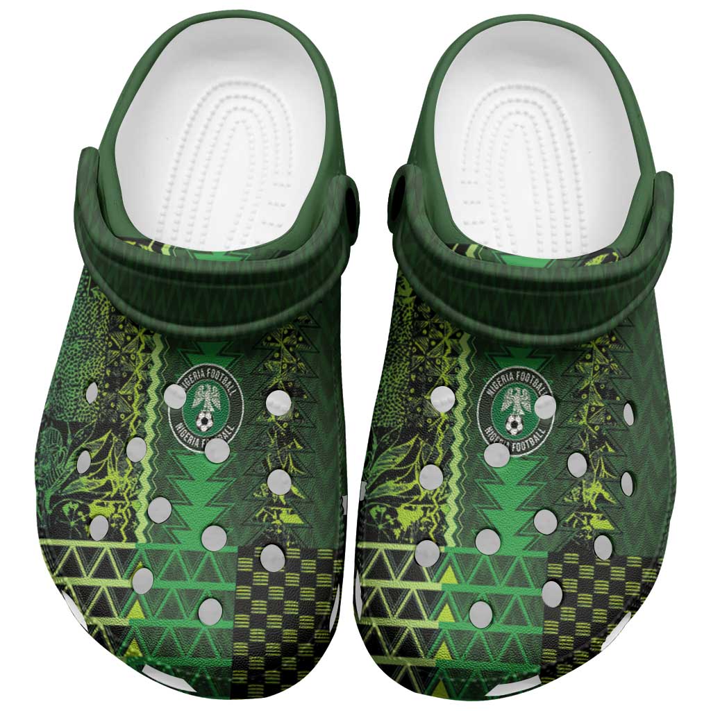 Merchidea Nigeria Football Crocs Crocband Clogs Shoes Comfortable For Men Women and Kids