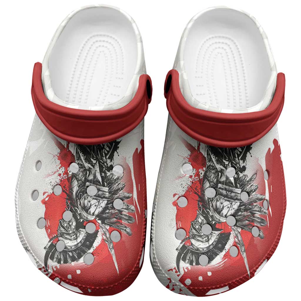 Merchidea Polish Winged Hussar Crocs Crocband Clogs Shoes Comfortable For Men Women and Kids