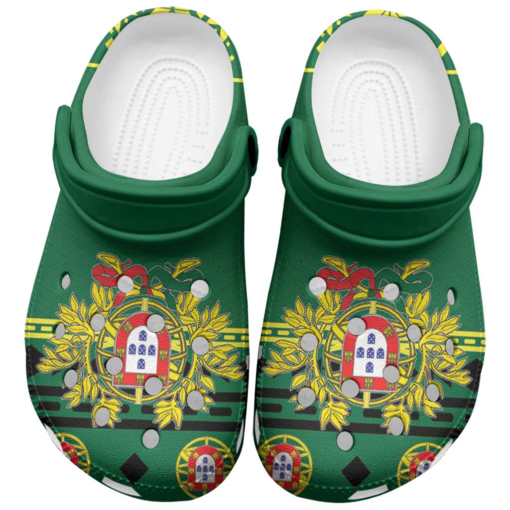 Merchidea Portugal Christmas Flag Crocs Crocband Clogs Shoes Comfortable For Men Women and Kids