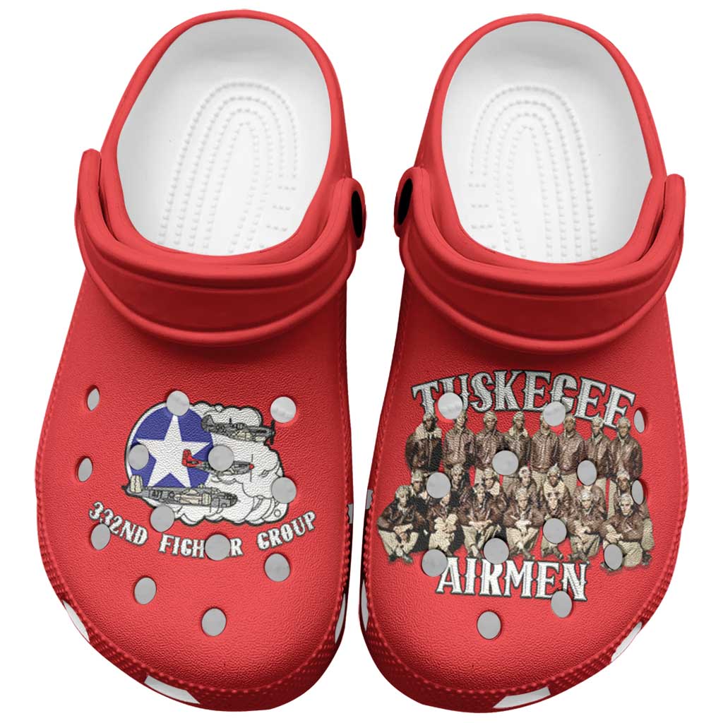 Merchidea Remembering Tuskegee Airmen Crocs Crocband Clogs Shoes Comfortable For Men Women and Kids