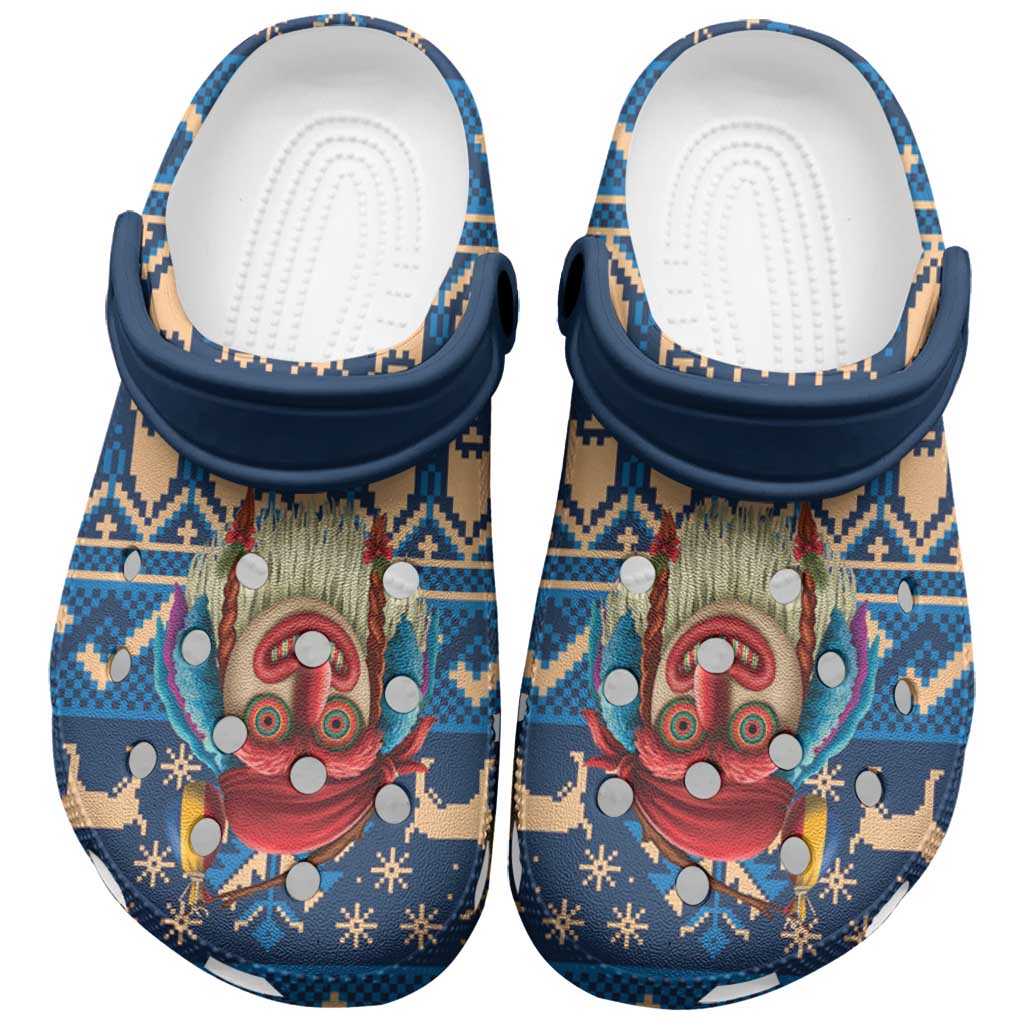 Merchidea Romania Christmas Crocs Crocband Clogs Shoes Comfortable For Men Women and Kids