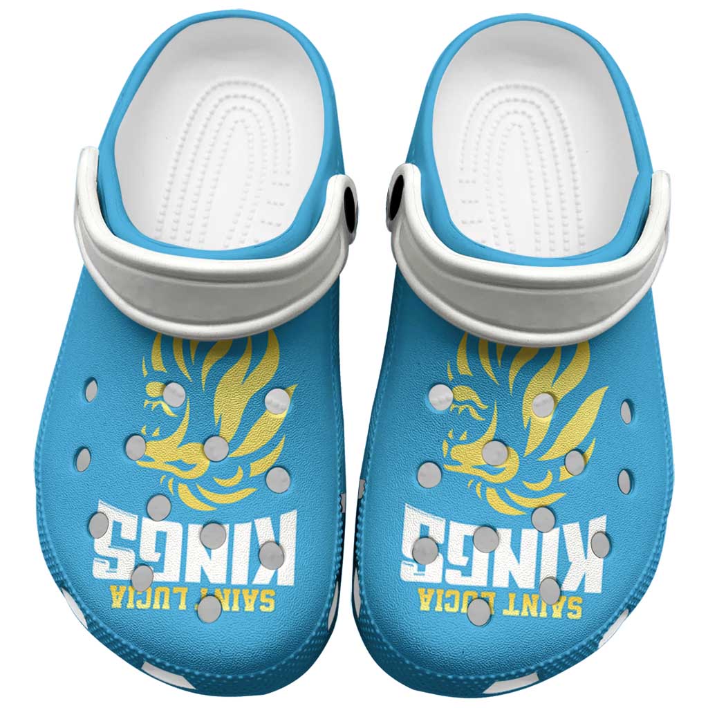 Merchidea Saint Lucia Kings Cricket Crocs Crocband Clogs Shoes Comfortable For Men Women and Kids