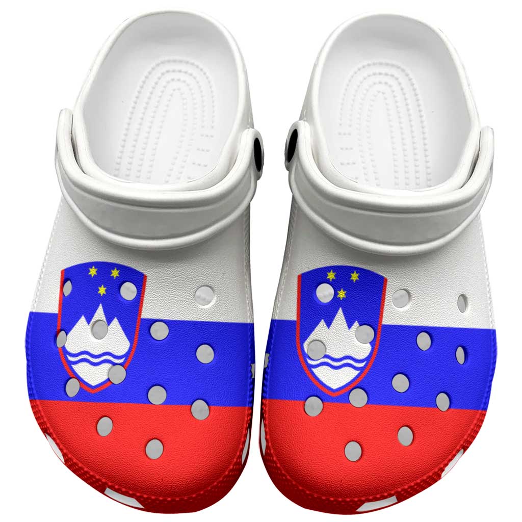 Merchidea Slovenia Flag Crocs Crocband Clogs Shoes Comfortable For Men Women and Kids