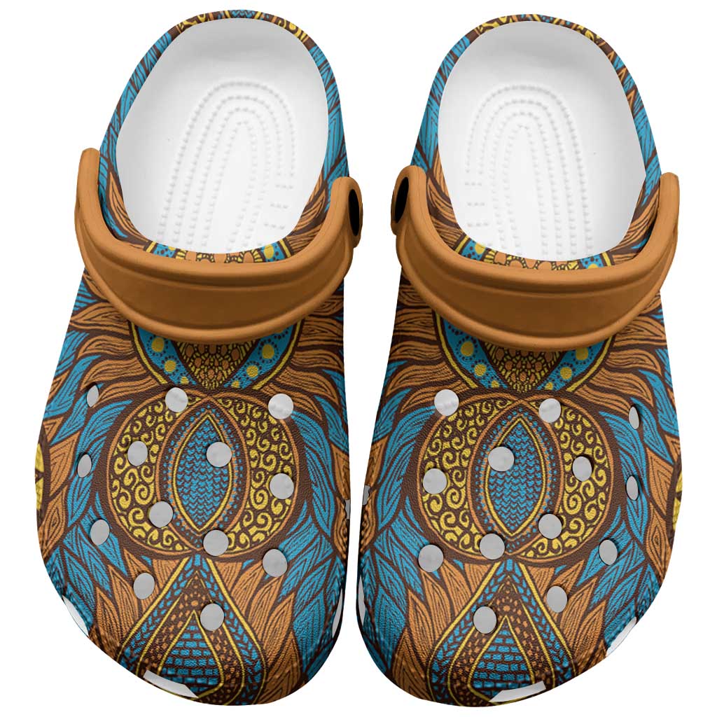 Merchidea Tribal Earth African Ankara Crocs Crocband Clogs Shoes Comfortable For Men Women and Kids