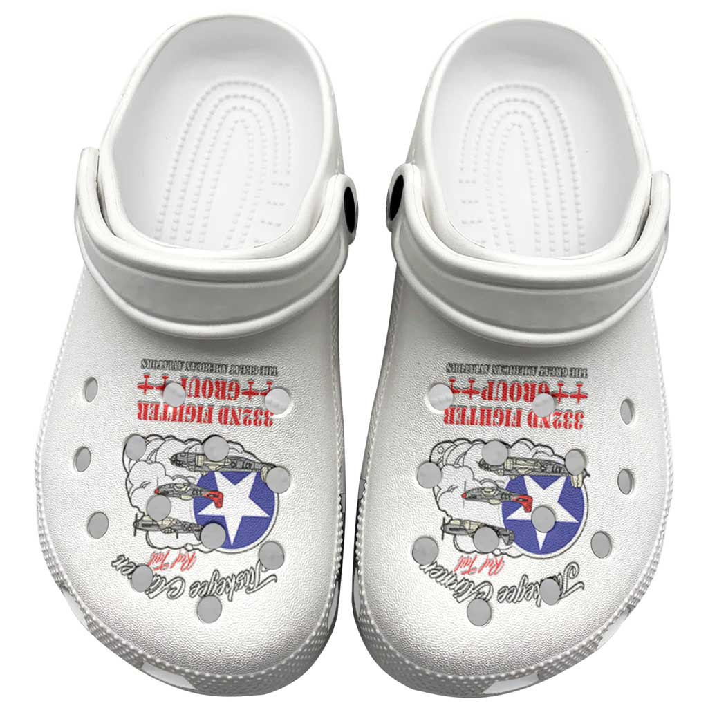 Merchidea Tuskegee Airmen WWII Heroes Crocs Crocband Clogs Shoes Comfortable For Men Women and Kids