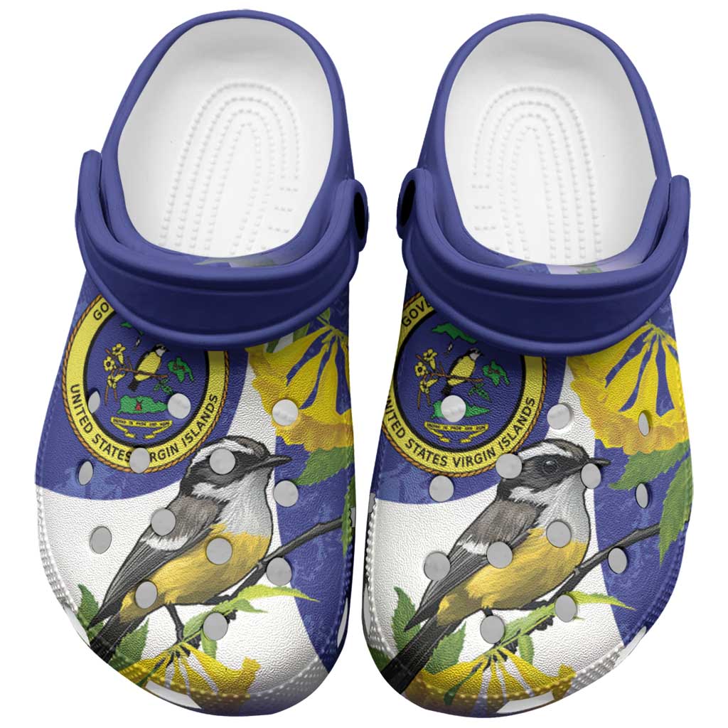 Merchidea US Virgin Islands Crocs Crocband Clogs Shoes Comfortable For Men Women and Kids