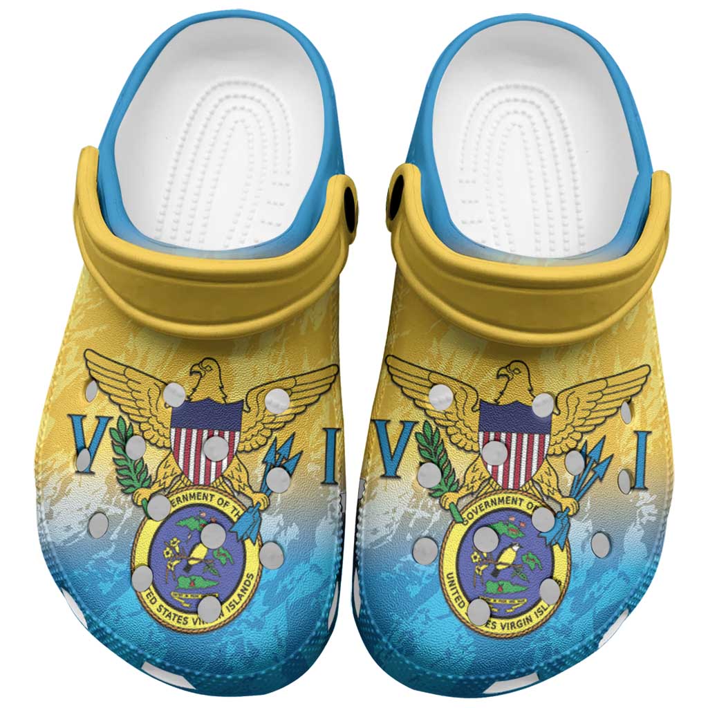 Merchidea US Virgin Islands Crocs Crocband Clogs Shoes Comfortable For Men Women and Kids