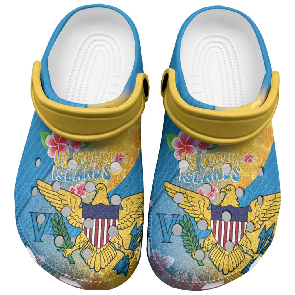 Merchidea US Virgin Islands Crocs Crocband Clogs Shoes Comfortable For Men Women and Kids