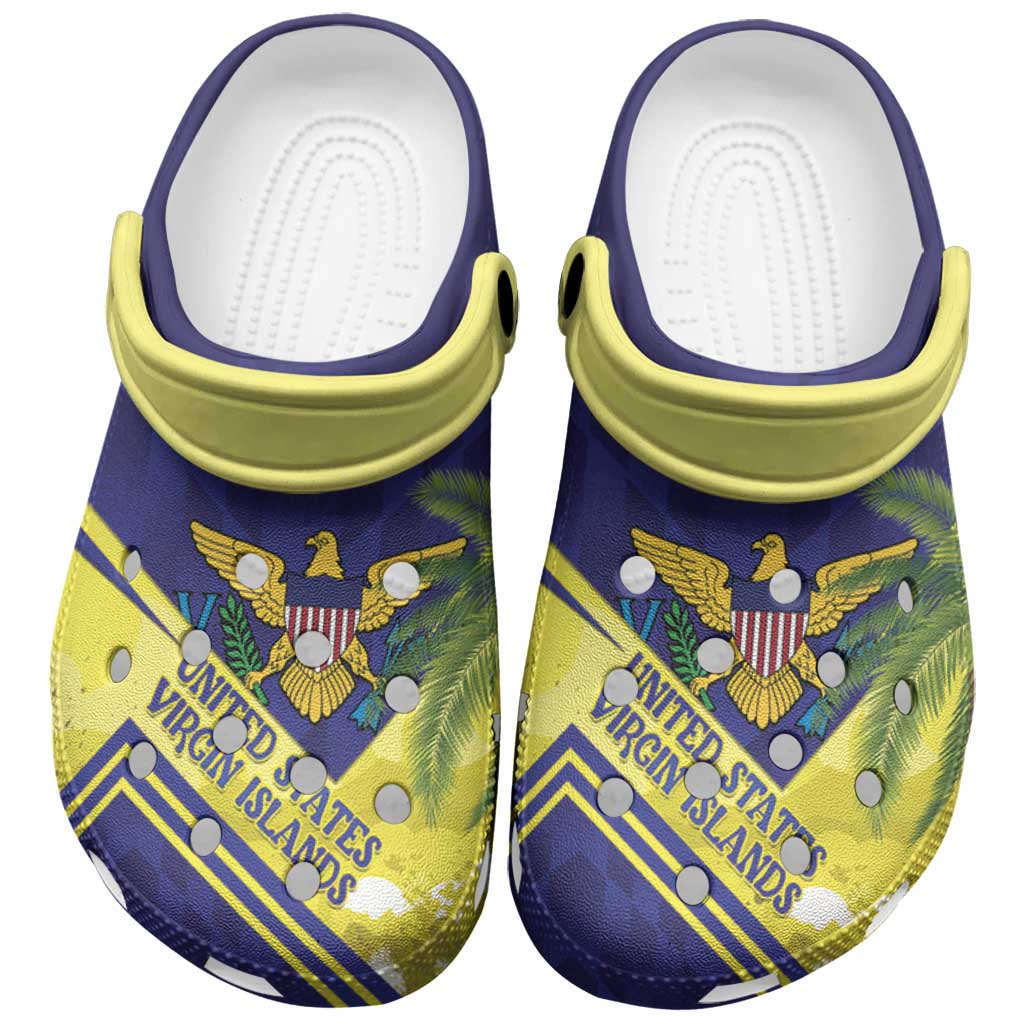 Merchidea US Virgin Islands Crocs Crocband Clogs Shoes Comfortable For Men Women and Kids