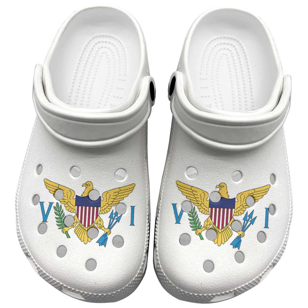 Merchidea US Virgin Islands Flag Crocs Crocband Clogs Shoes Comfortable For Men Women and Kids