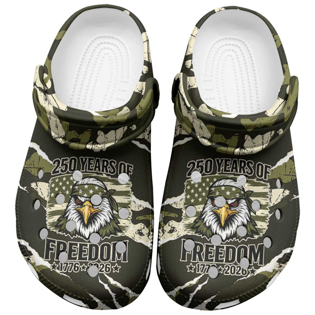 Merchidea USA 250th Anniversary Crocs Crocband Clogs Shoes Comfortable For Men Women and Kids